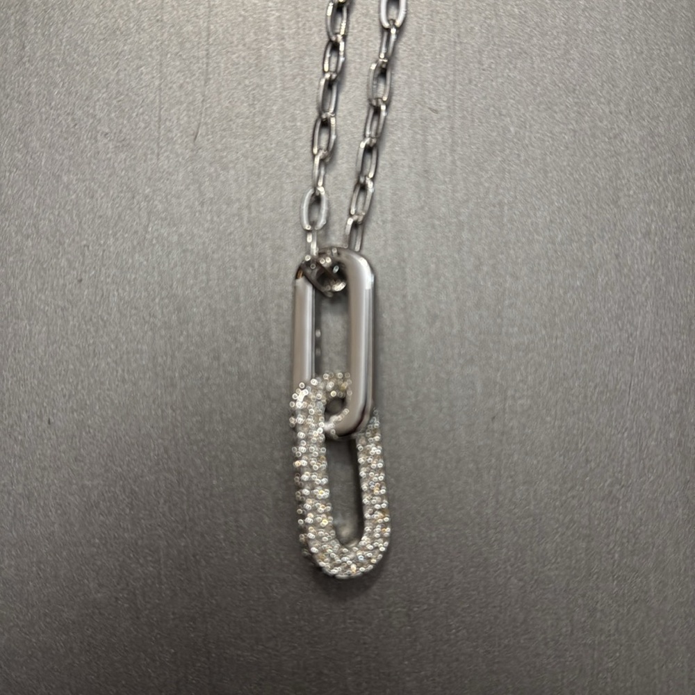 Swarovski double pendant necklace